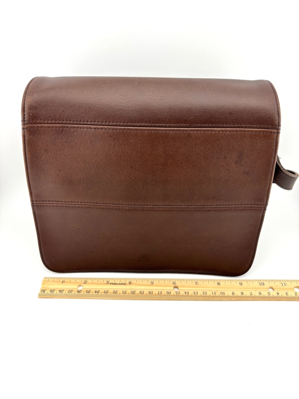 Vintage Coach Tribeca Flap Brown Leather Crossbody L8D-9092 - Picture 9 of 14
